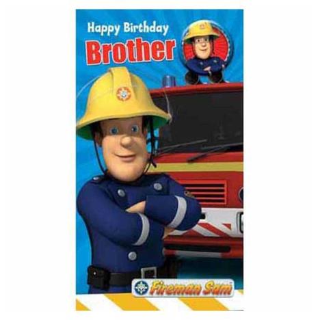 Brother Fireman Sam Birthday Card with Badge £2.39